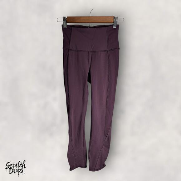 Lululemon On Your Mark Crop 23" Leggings Size 2 High Performance Athletic Wear - Picture 1 of 6